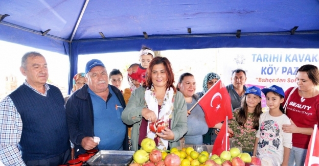 Başkan Çerçioğlu tarihi Kavaklı köy pazarını açtı