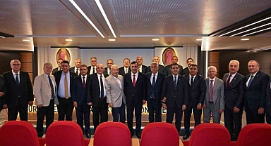 Cumhurbaşkanı Yardımcısı Yılmaz, TESK Başkanı Palandöken ile görüştü